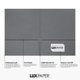 thumbnail image 2 of Carpeta de presentación LUXPaper 9x12 de dos bolsillos gris acero 250 uds, 2 of 6