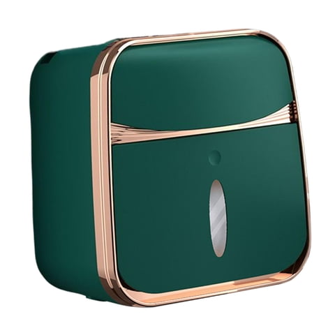 Bothyi - Neceser Multiusos Pañuelo Con Cajón Para Baño Salón Verde Plateado