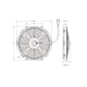 thumbnail image 3 of Electroventilador Universal Automotriz 10" 24V 80W Reversible, 3 of 4