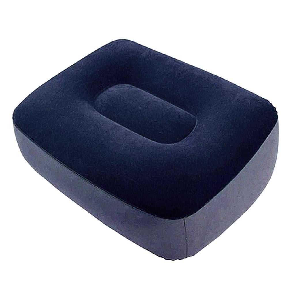 Magideal - Reposapiés Debajo Del Escritorio, Almohada Cómoda Para Reposapiés Y Pies, Reposapiés Inflable, Reposapiés Curvo, Cojín Para Oficina Y Hogar , Gris Azul
