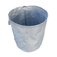 Ioensy - Bolsa Reutilizable Para Hojas De Jardín Con Asas, Bolsa Para Recortes De Hierba, Bolsa De Jardinería, Gris Plateado, 500L