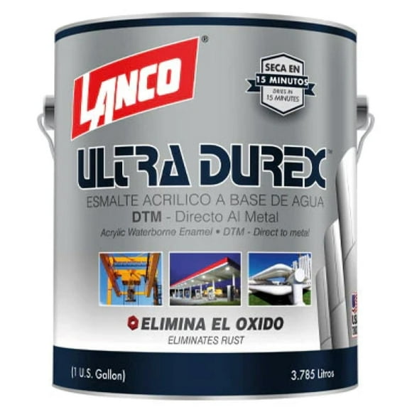 Esmalte Acrilico 3x1 Ultra Durex Blanco gl (3.78lt) Lanco blanco 16x19x16