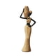 thumbnail image 2 of Figura De Mujer Africana, Obra De Arte, Hecha A Mano, Multifuncional, Adorno De Mesa, Estilo C, 2 of 5