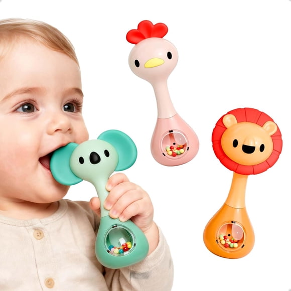 Sonajero Mordedor 3en1 iPlay iLearn Set Sensorial Beba