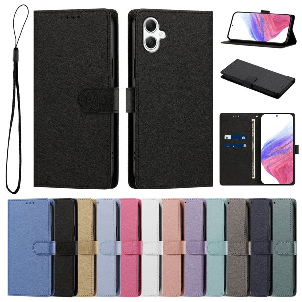Cartera para Samsung Galaxy A06 con Bolsillo de Tarjetas, Negro