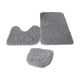 thumbnail image 4 of Juego De 3 Alfombras De Baño, Alfombrilla De Baño, Cubierta De Tapa De Inodoro, Alfombra En Forma De U Para Baño, Gris Claro, 4 of 5