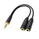 thumbnail image 3 of Adaptador De Cable Divisor De Audio Estéreo De 3,5 Mm Macho A 2 Hembra Y Para Micrófono De Auriculares, 3 of 5