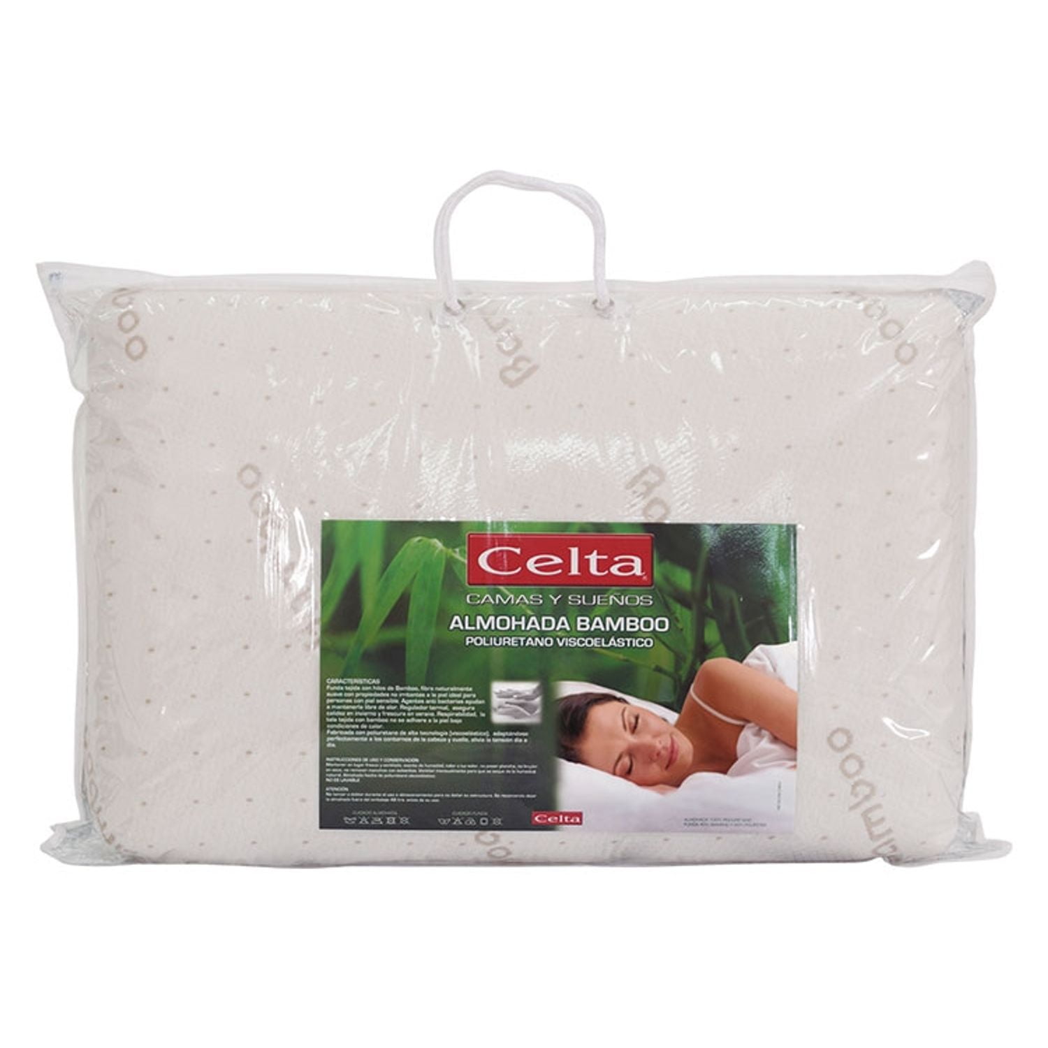 Almohada Celta Bamboo Viscoelástica 60x40 Cm