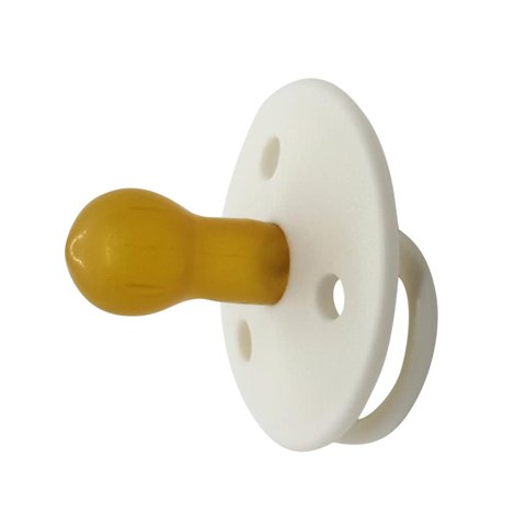 Mininor - Chupetes Redondos Latex 0M 2U Blanco