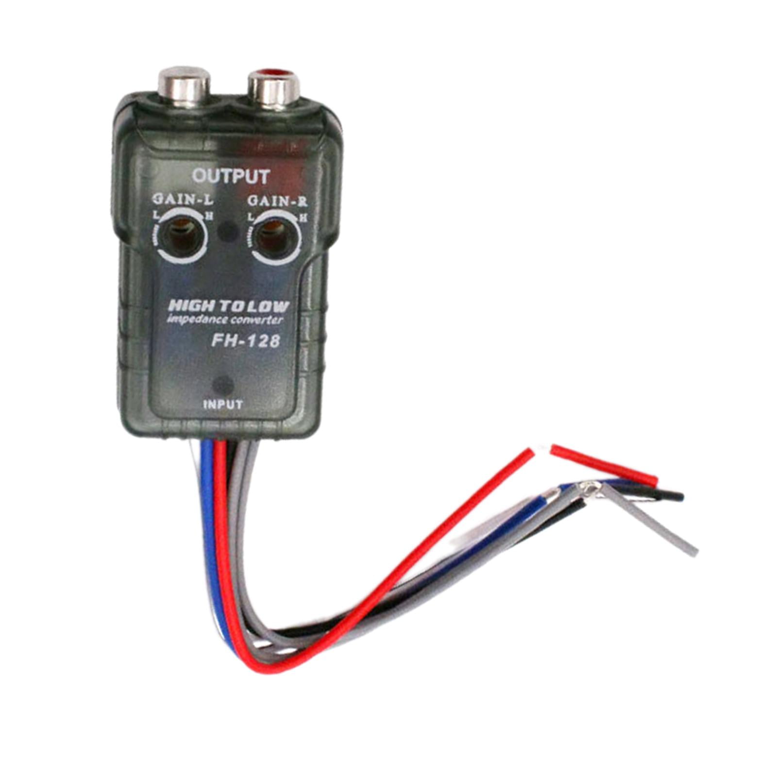 Bothyi - Convertidor De Impedancia De Altavoz Alto A Bajo, Línea Rca Portátil Resistente De Alto A Bajo