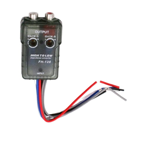 Bothyi - Convertidor De Impedancia De Altavoz Alto A Bajo, Línea Rca Portátil Resistente De Alto A Bajo