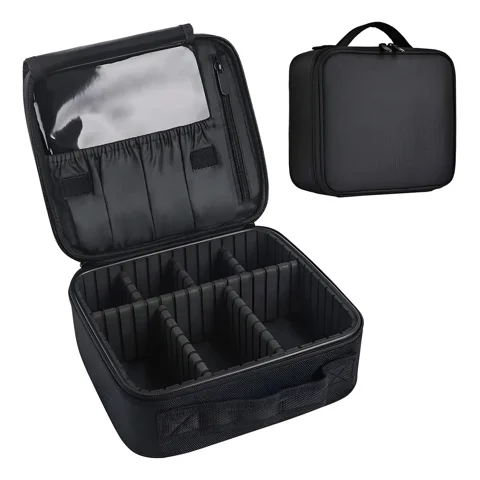 Linastore - Bolso Mano Para Barberia Peluqueria Negro Porta Herramienta