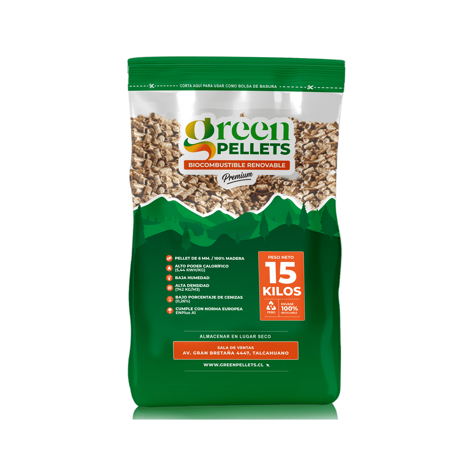 Green Pellets Concepcion - Pellet 15 Kg Green Pellets