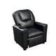 thumbnail image 1 of Sillón reclinable para jóvenes Benzara Nik 56 cm acolchado negro, 1 of 5