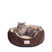 Cama Para Mascotas Armarkat C01Hkf/Mh Acogedora, 20 Pulgadas De Diámetro, Color Moca Beige