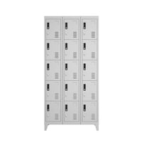Recilock - Lockers Metálicos: 3 Cuerpos Y 15 Puertas