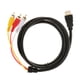 thumbnail image 2 of Adaptador De Cable De Componente AV De Audio Y Video De 1,5 M Macho A 3 RCA Chapado En Oro, 2 of 2