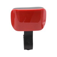 Magideal - Almohadilla De Respaldo Universal Para Motocicleta, Suave, Fácil De Instalar, Cojín De Respaldo Duradero Para Niños Y Adultos, Asiento Trasero Eléctri , Rojo