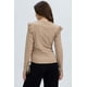 thumbnail image 3 of Polera Mujer Con Vuelo Rib Recogido Beige Oscuro, 3 of 4