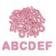 thumbnail image 1 of Pegatinas de Espuma con Letras, 104 Piezas Letras A-Z EVA Autoadhesivas con Brillos Forma de Espuma Suministros para Manualidades para Álbum de Recortes Tarjeta DIY Decoración del Hogar, Rosa, 1 of 6