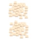 thumbnail image 4 of 100x Rebanadas De Madera Cuadradas Naturales, Virutas Cuadradas De Troncos, Suministros Para Manualidades De Madera DIY, 4 of 5