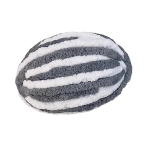 Magideal - Hilo Grueso Y Grueso, Hilo De Lana Grueso, Hilo De Poliéster Suave, Hilo Para Tejer Brazos, Hilo De Peso, Hilo De Punto Para Manta/Suéter/Tejido De , Gris Blanco