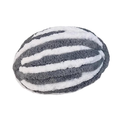 Magideal - Hilo Grueso Y Grueso, Hilo De Lana Grueso, Hilo De Poliéster Suave, Hilo Para Tejer Brazos, Hilo De Peso, Hilo De Punto Para Manta/Suéter/Tejido De , Gris Blanco