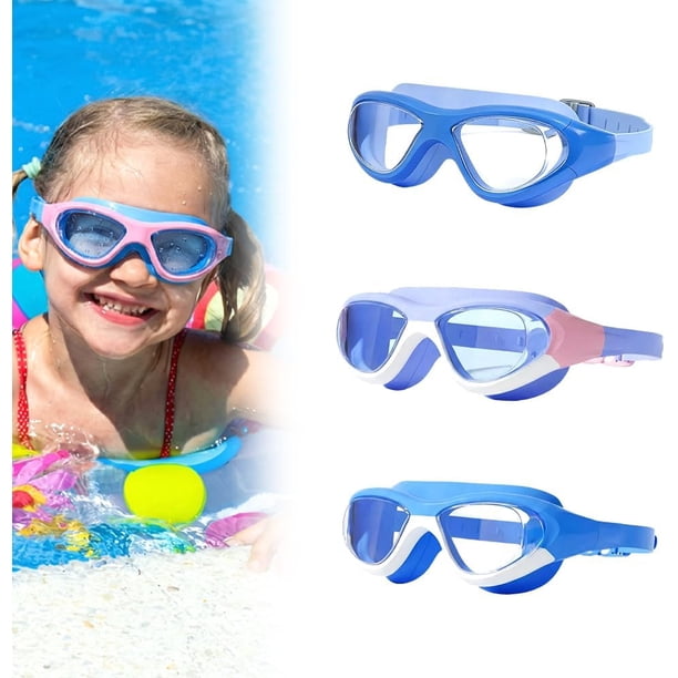 Gafas natación niños 2026 HD antivaho impermeable visión amplia tapones piscina playa