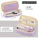 thumbnail image 4 of Estuche Para Lápices De Gran Capacidad, Lapicera Expandible Con 4 Compartimientos, Lapiceras Organizadoras De Lona Organizador De Papelería Para Escolar Oficina Trabajo (morado), 4 of 6