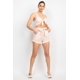 thumbnail image 5 of Conjunto de Top Corto a Rayas con Lazo Delantero y Shorts con Cinturón, 5 of 5