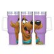 thumbnail image 1 of Scooby-Doo Vaso aislado de acero inoxidable con asa, diseño temático, regalo para familia, amigos y fans; incluye pajita y encaja en el portavasos estándar, 40 oz, 1 of 6