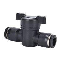 Magideal - Válvula De Bola Buc, Conexión Rápida, Fácil Desconexión, Control Preciso Portátil, Empuje Para Conectar La Válvula De Control De Flujo De Aire Para , Buc 8Mm