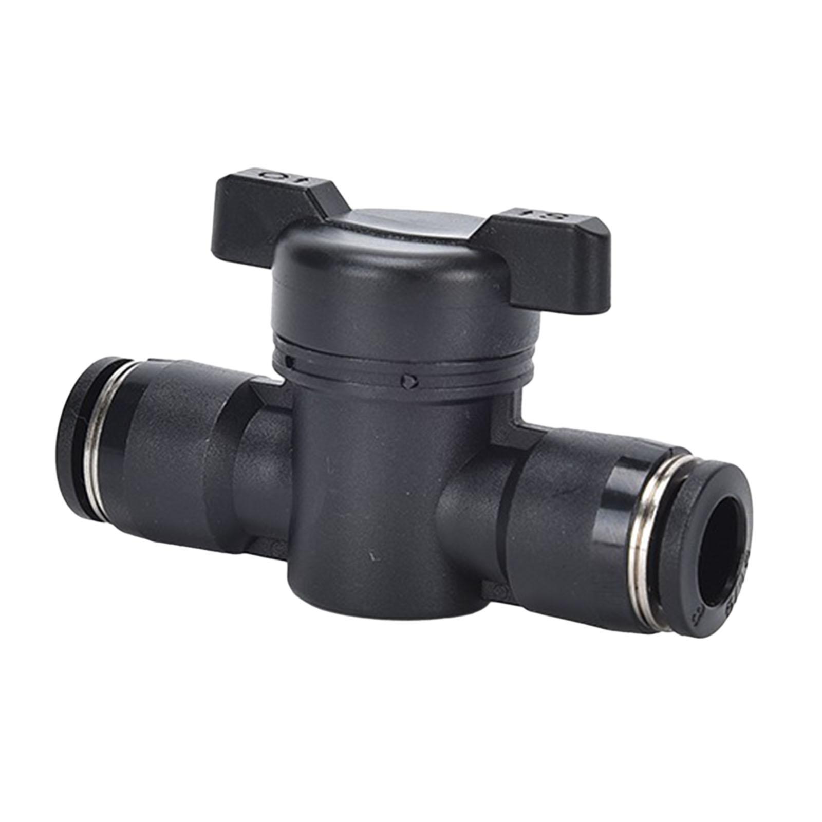 Magideal - Válvula De Bola Buc, Conexión Rápida, Fácil Desconexión, Control Preciso Portátil, Empuje Para Conectar La Válvula De Control De Flujo De Aire Para , Buc 8Mm