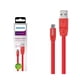 thumbnail image 2 of Cable USB A Micro USB 1.2Mts Flat Rojo 2518R, 2 of 3