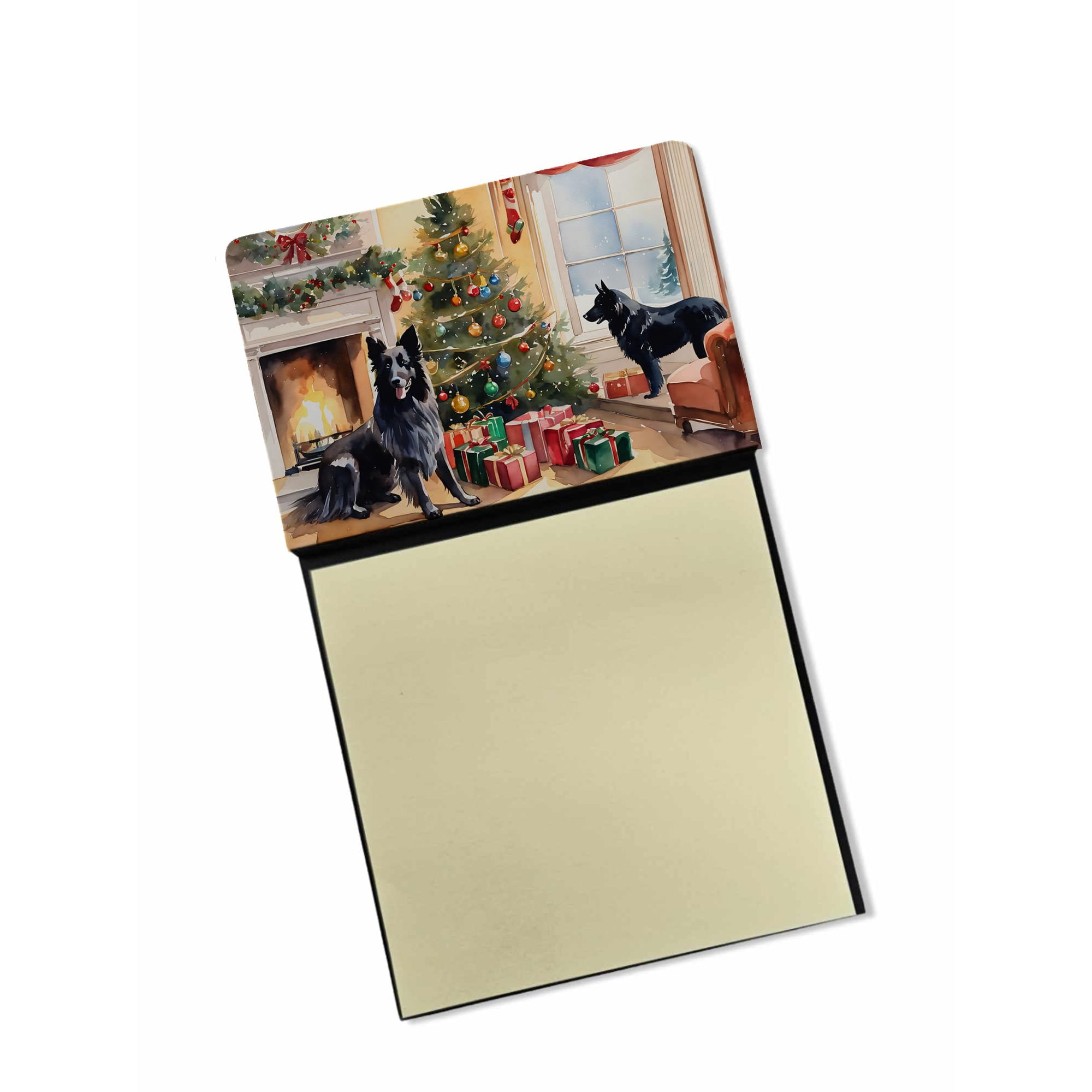 Caroline's Treasures - Dispensador Recargable Con Soporte Para Notas Adhesivas, Perro Pastor Belga