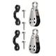 thumbnail image 1 of Kit De Carro De Anclaje Para Kayak Marino, 2 Bloques De Polea Con Tornillos, Hardware De Nailon, 1 of 5