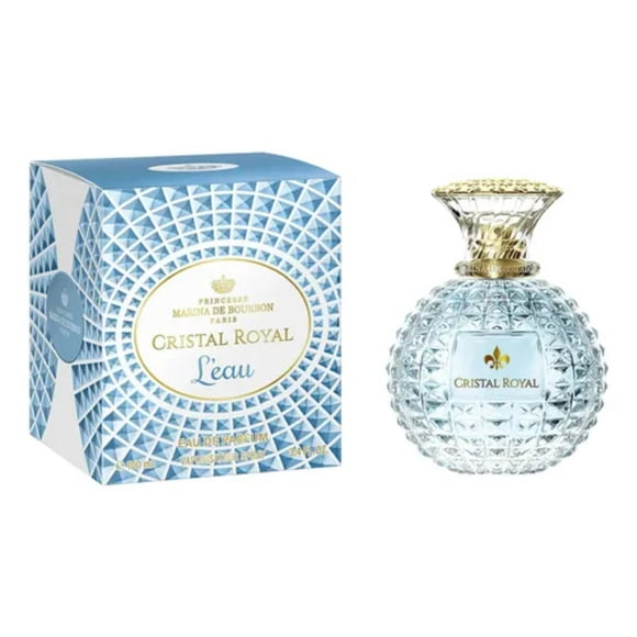 Perfume de Mujer Marina de Bourbon Cristal Royal L'Eau EDP 100 ML - Delicado y Fresco con Notas Florales