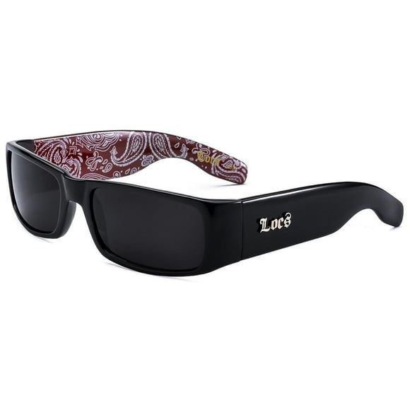 Gafas de sol Locs 9006 Hardcore Black Bandana Red