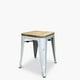 thumbnail image 3 of Pack 4 Pisos Tolix Asiento Madera Blanco, 3 of 5