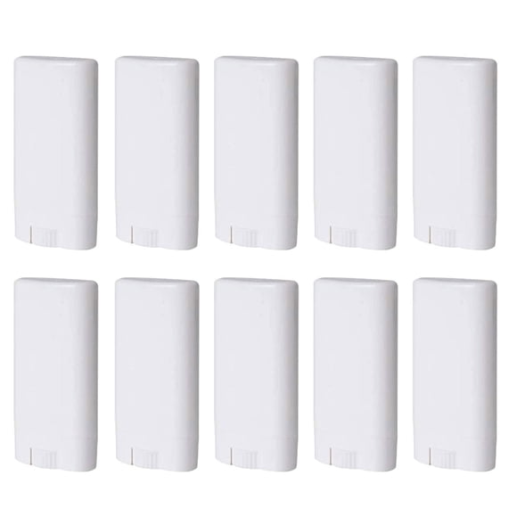 Contenedores de desodorante Minsily 20 uds 15 ml blanco de plástico ovalado