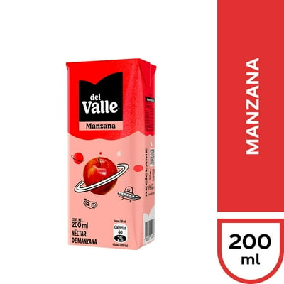 Néctar Manzana Caja 200 Ml Del Valle