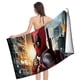 thumbnail image 4 of Deadpool Toalla de playa de secado rápido con diseño temático, regalo para mujeres y niñas, ideal para cumpleaños, fans, amantes de la música, uso en la playa o al aire libre, 78 × 180 cm, 4 of 6