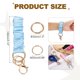 thumbnail image 2 of Uxcell Llavero de Coletero, Pulsera de Lanyard de Coletero Elástico Desmontable, Cadena de Llaves Multifuncional Linda y Elástica para Mujer Niña-(Azul Claro), 2 of 7