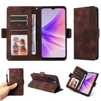 Carcasa Foxdock Oppo A77 4G De Cuero Pu, Diseño Acolchado Clásico, Protección Contra Caídas Y Rayones