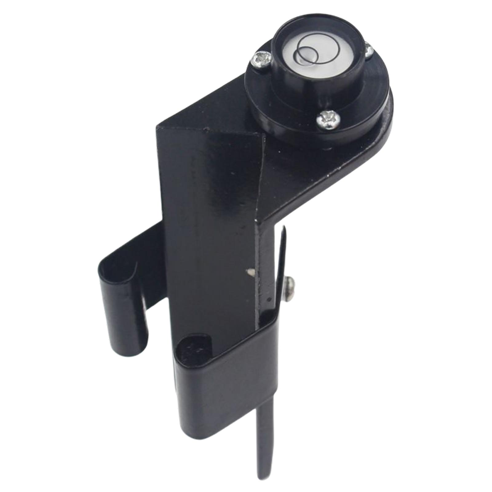 Magideal - Nivel De Varilla De Grado Nivel De Burbuja Nivel De Ángulo Correa Instrumento De Medición Poste De Poste De Fibra De Carbono Para Regla , Negro Sin Corbata