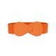 thumbnail image 1 of INSPIRE CHIC Cinturón elástico de cuero sintético con hebilla entrelazada en forma de 8 para dama, ajuste de cintura: 37"/93.5cm-49"/124cm Naranja, 1 of 7