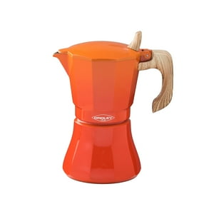 Oroley - Cafetera Italiana Induccion Petra Orange 9 Tazas