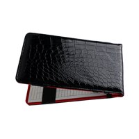 Ioensy - Pu Cuero Golf Scorecard Titular Profesional Duradero Portátil Para Hombres Mujeres Negro