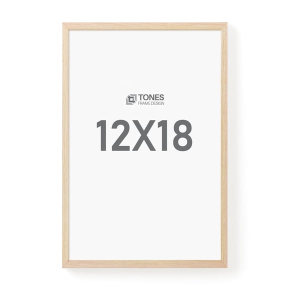 Marco de fotos TONES FRAME DESIGN 12 x 18 cm, chapa de madera natural