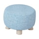 thumbnail image 5 of Reposapiés Redondo, Silla Antideslizante, Taburete Otomano Para Sofá, Guardería, Puerta, Color Azul, 5 of 5